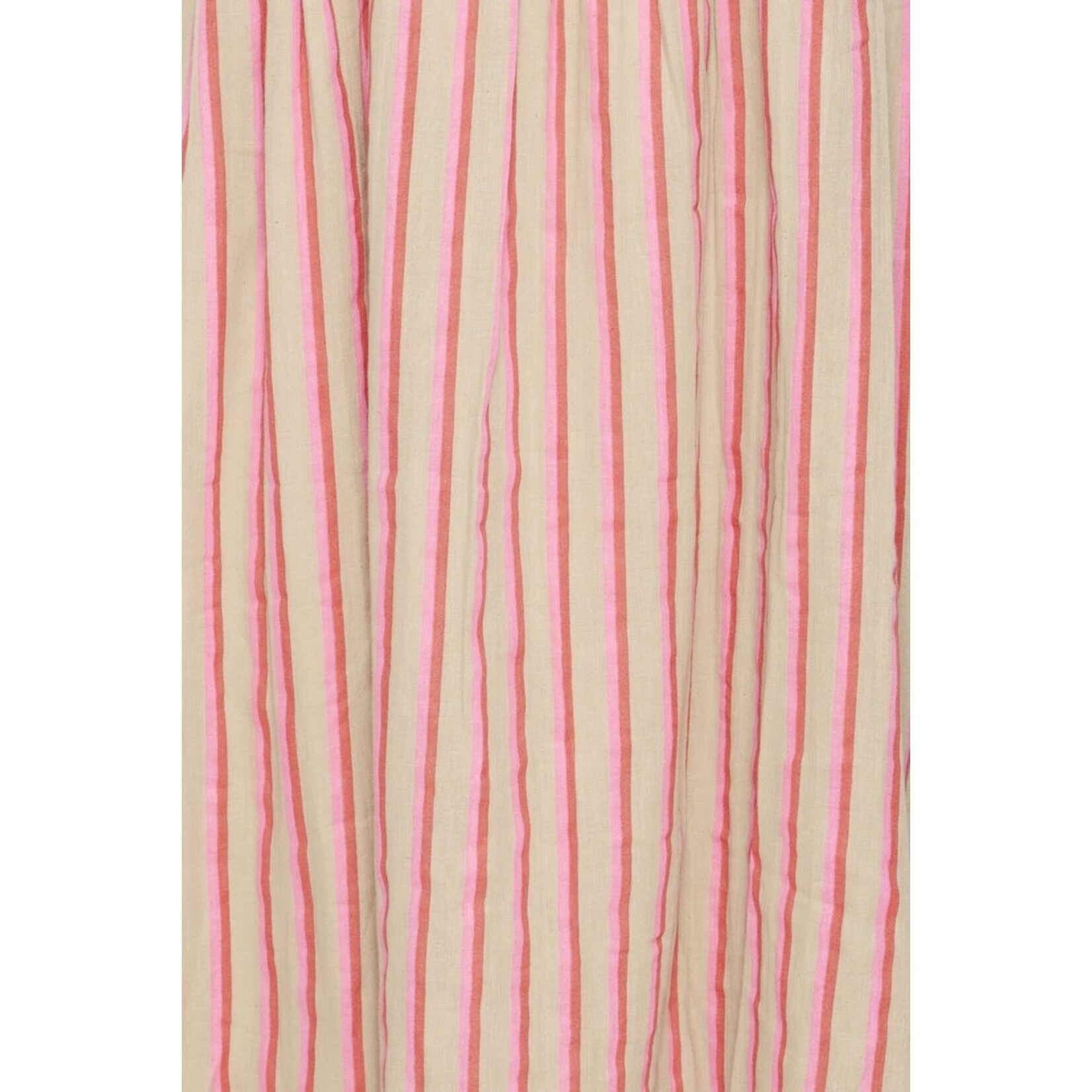 Iafoxa midi dress streep roze