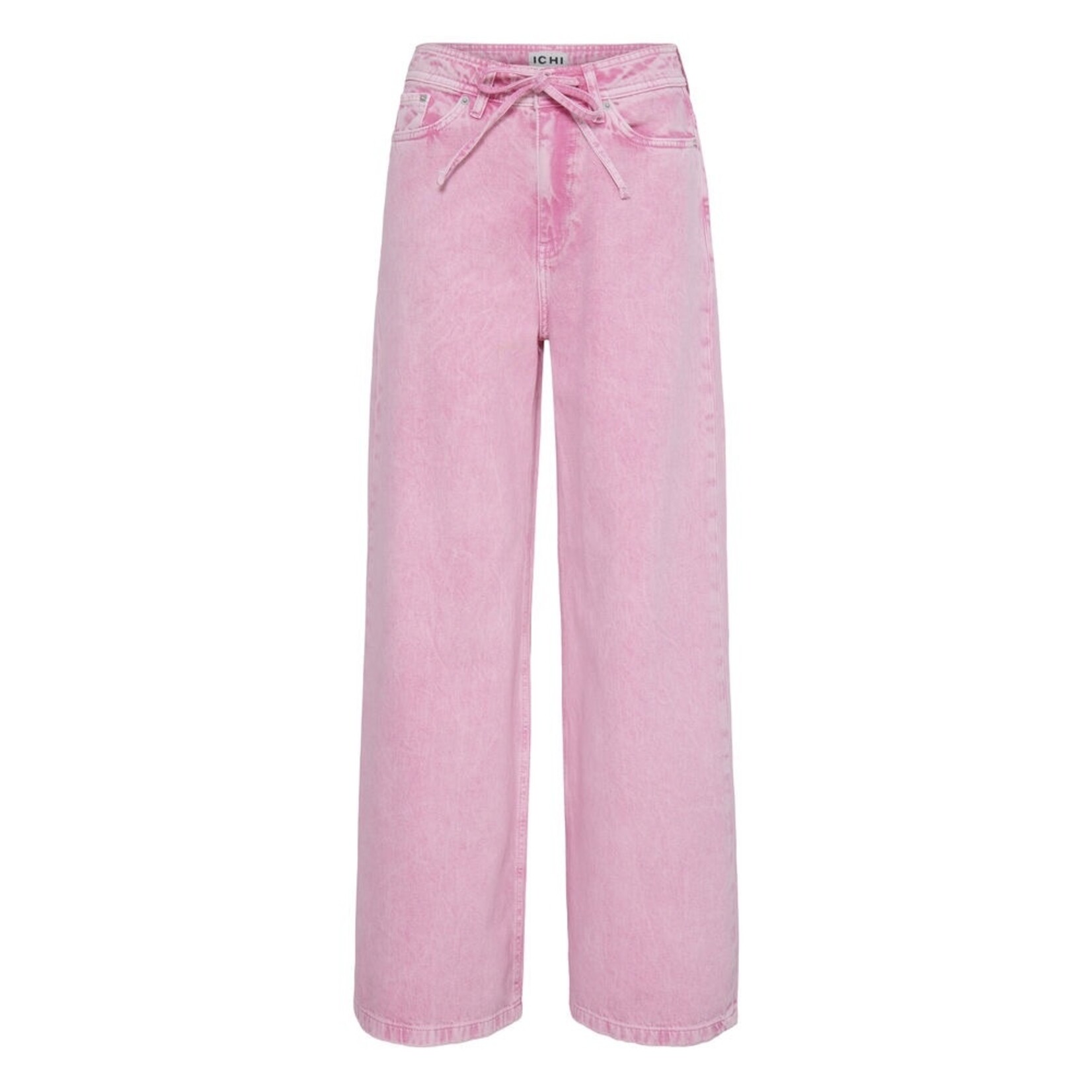 ICHI Ihmijalla denim broek wijd roze