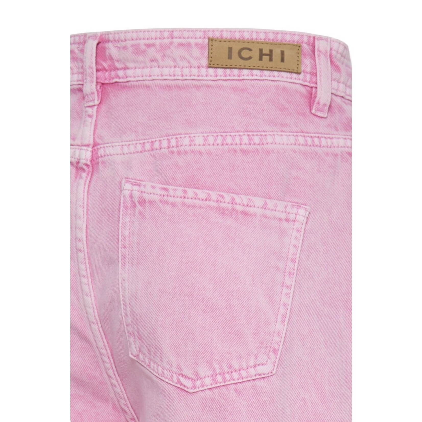 ICHI Ihmijalla denim broek wijd roze