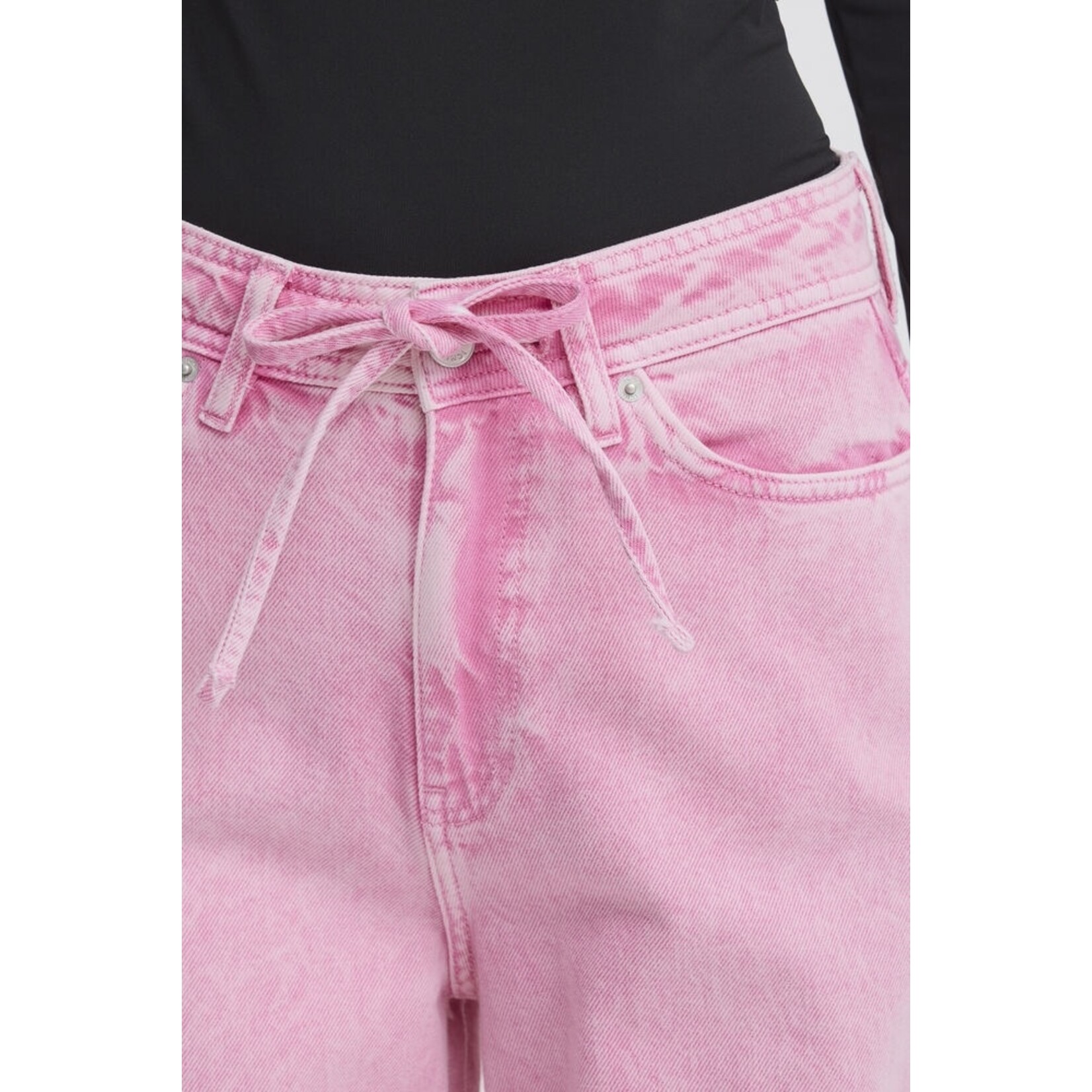 ICHI Ihmijalla denim broek wijd roze