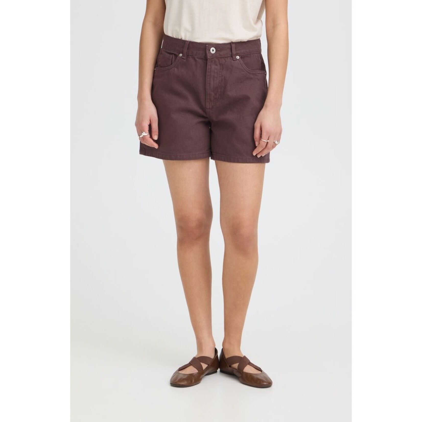 ICHI Ihaveny denim short bruin