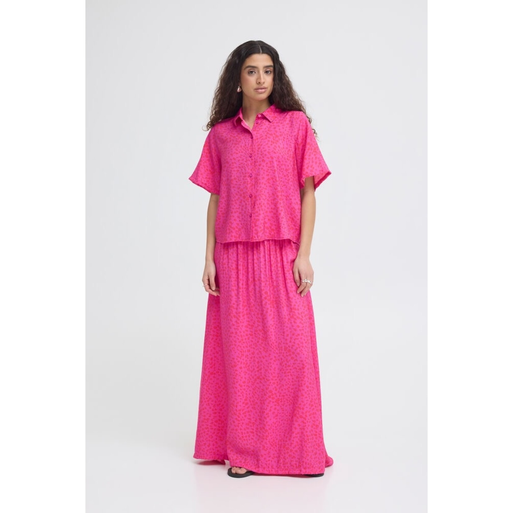 ICHI Ihjeeva blouse roze/rood