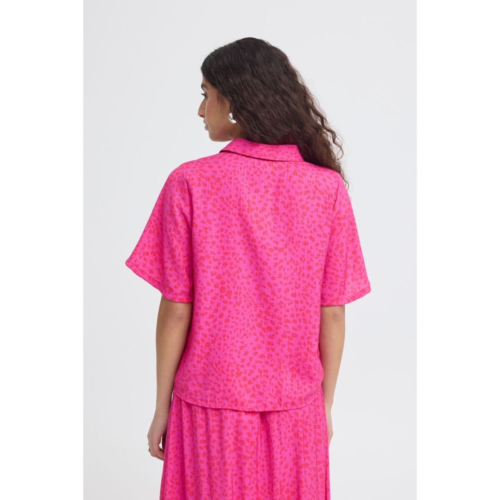 ICHI Ihjeeva blouse roze/rood
