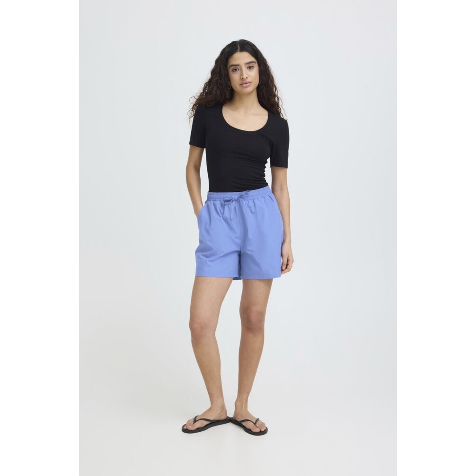 ICHI Ihjalba short blauw
