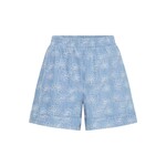 ICHI Ihodette short denim blauw