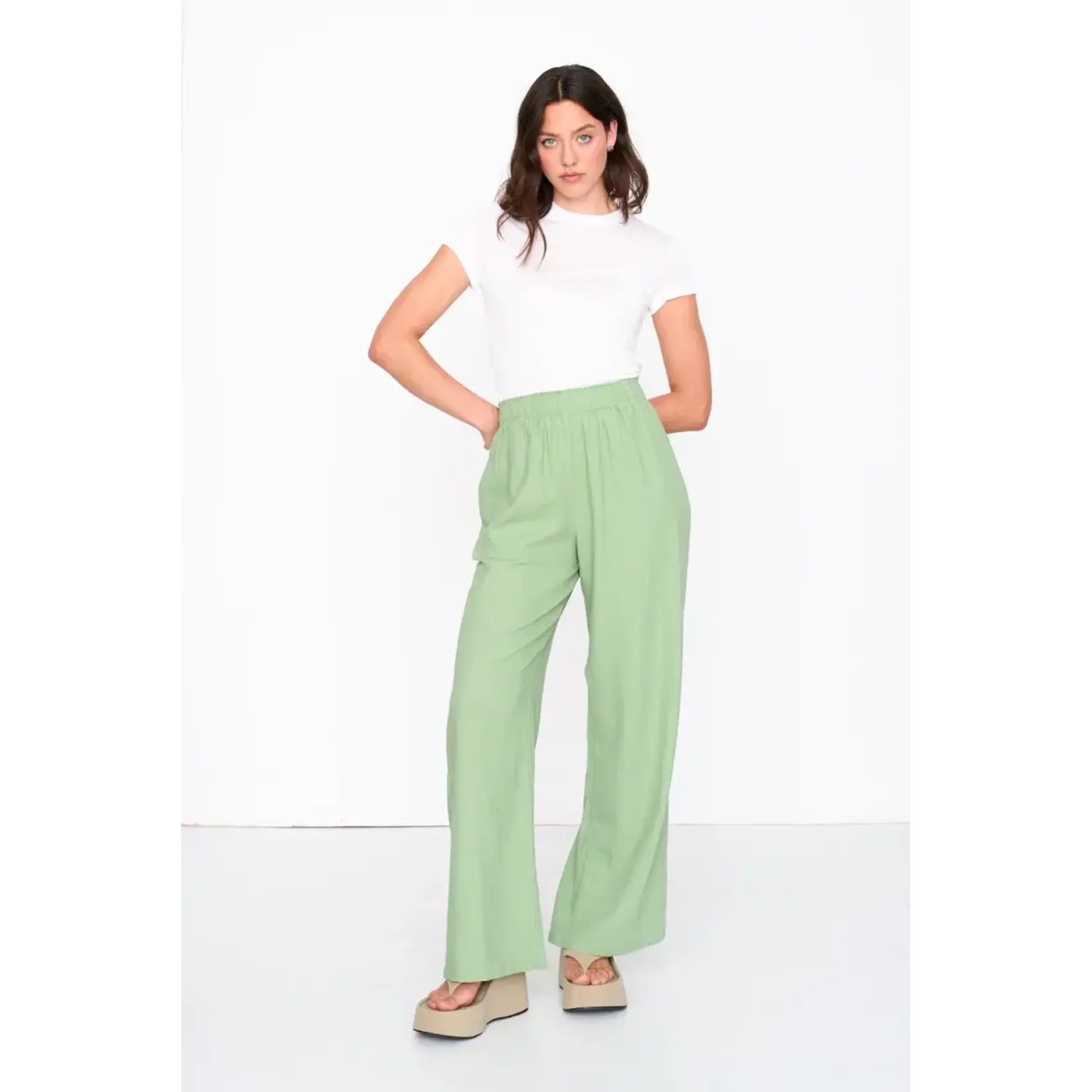 24Colours 24Colours broek Astrid groen