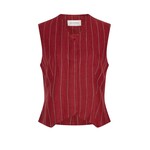 Moss Copenhagen MSCH Claritte gilet streep rood