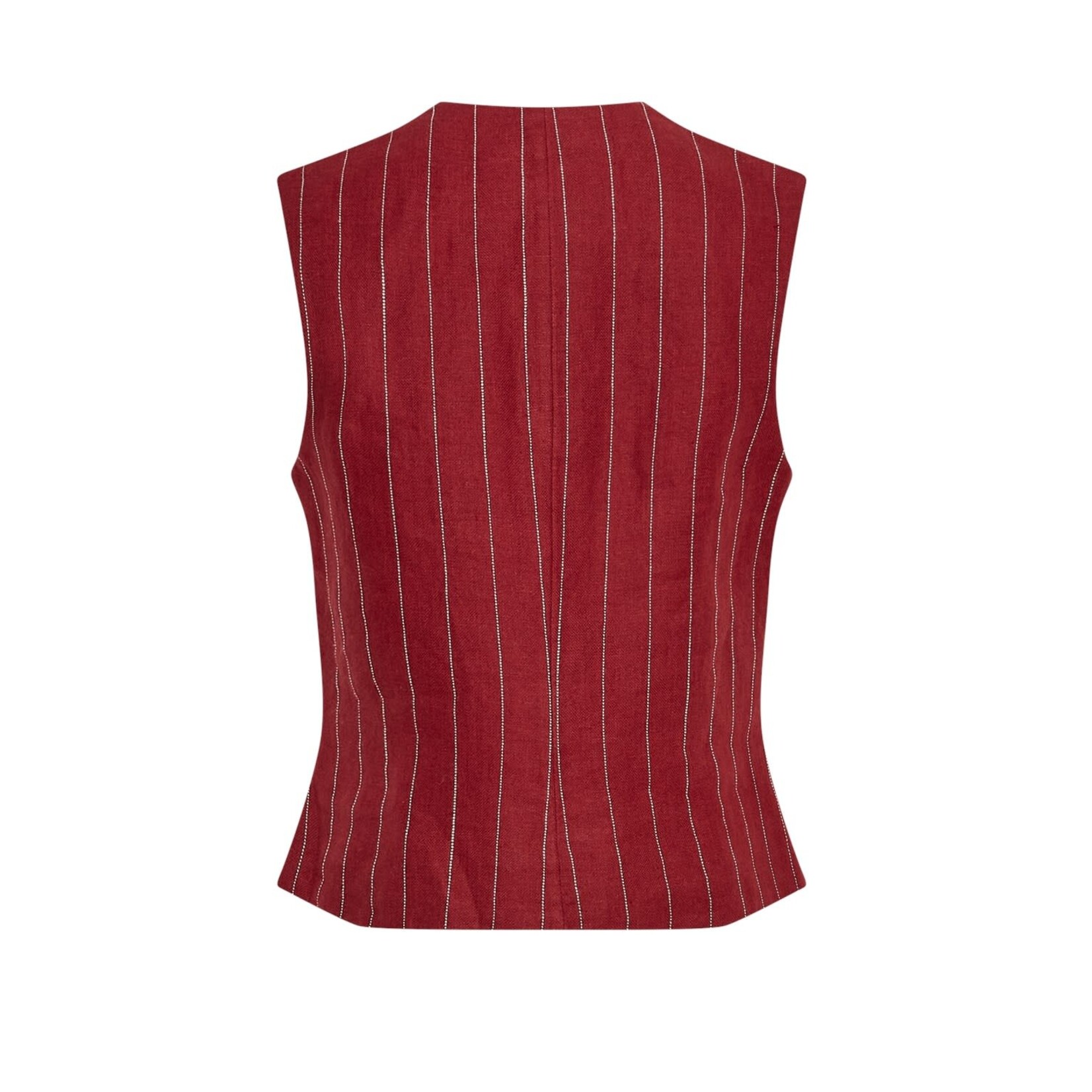 Moss Copenhagen MSCH Claritte gilet streep rood