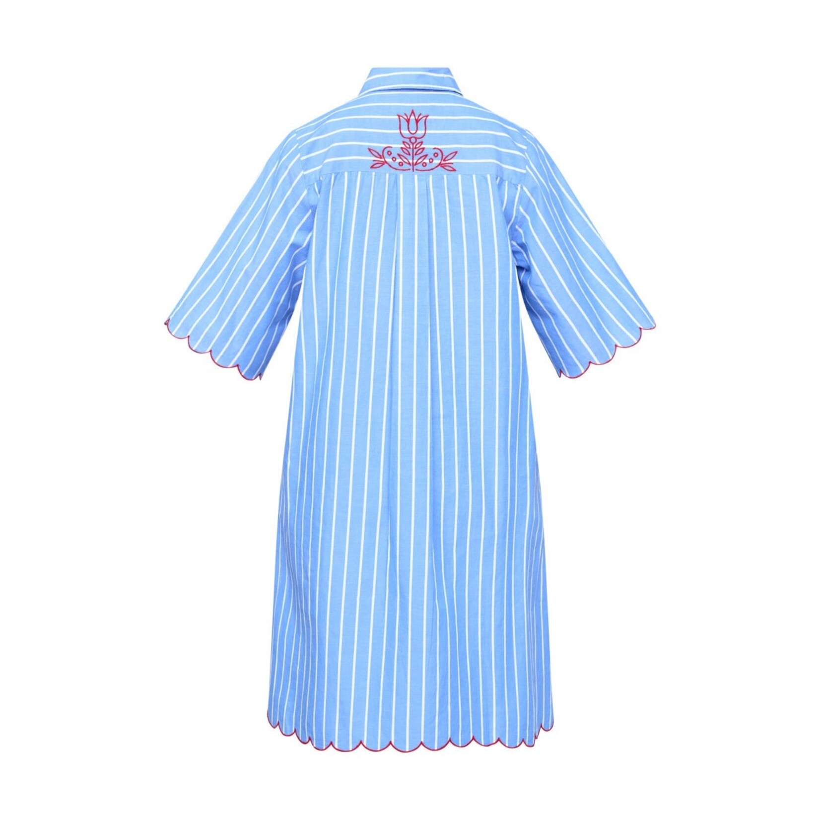 Sisters Point Edina streep jurk blauw