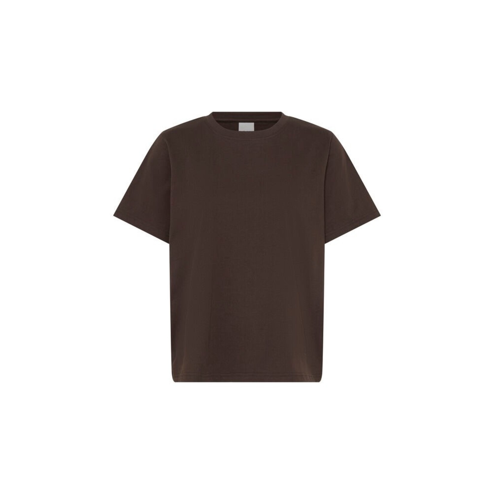 ICHI Ihpalmer basic tshirt bruin