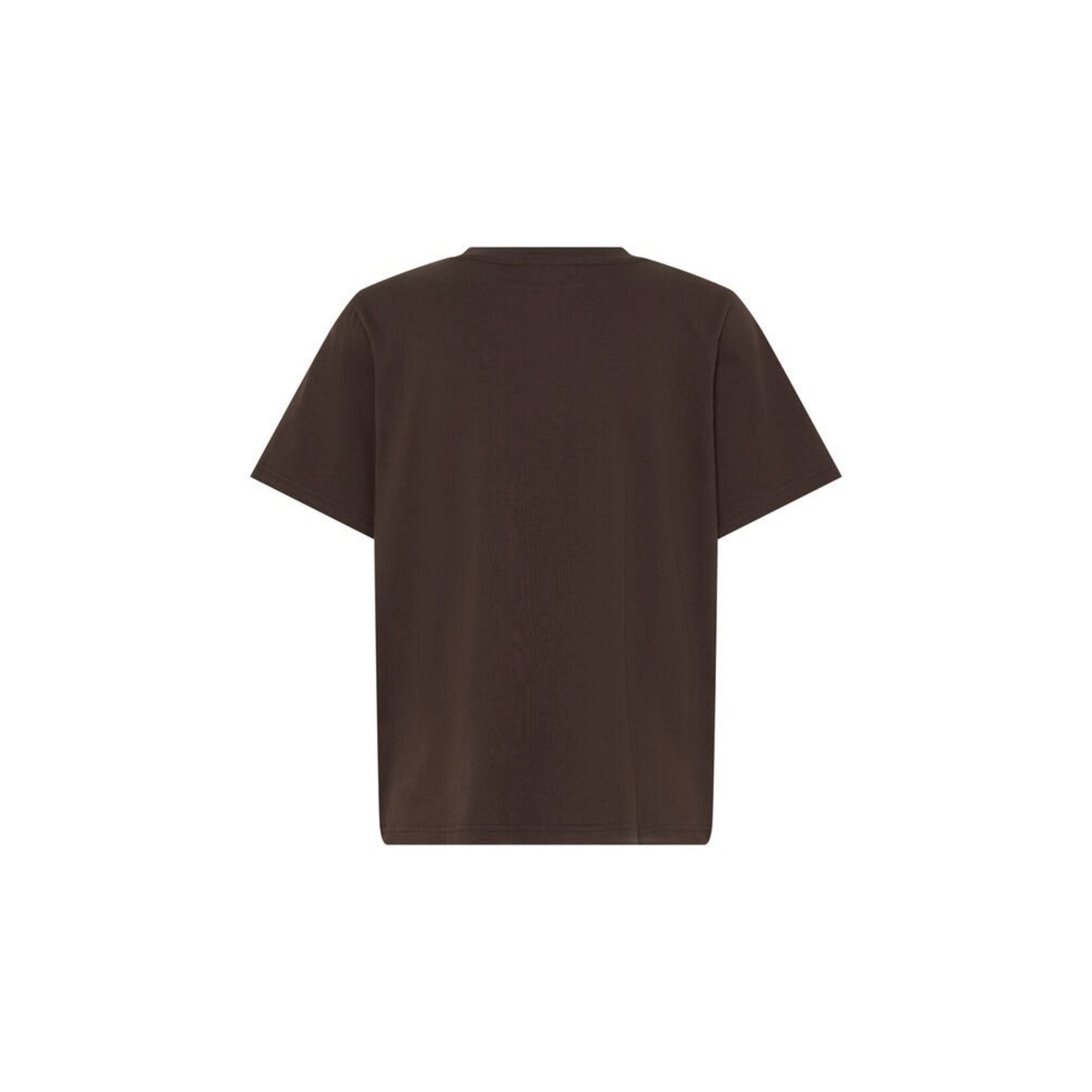 ICHI Ihpalmer basic tshirt bruin