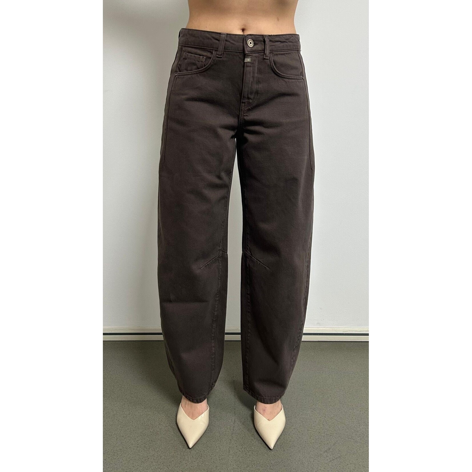 C.O.J. COJ Clara Barrel Ballon jeans bruin