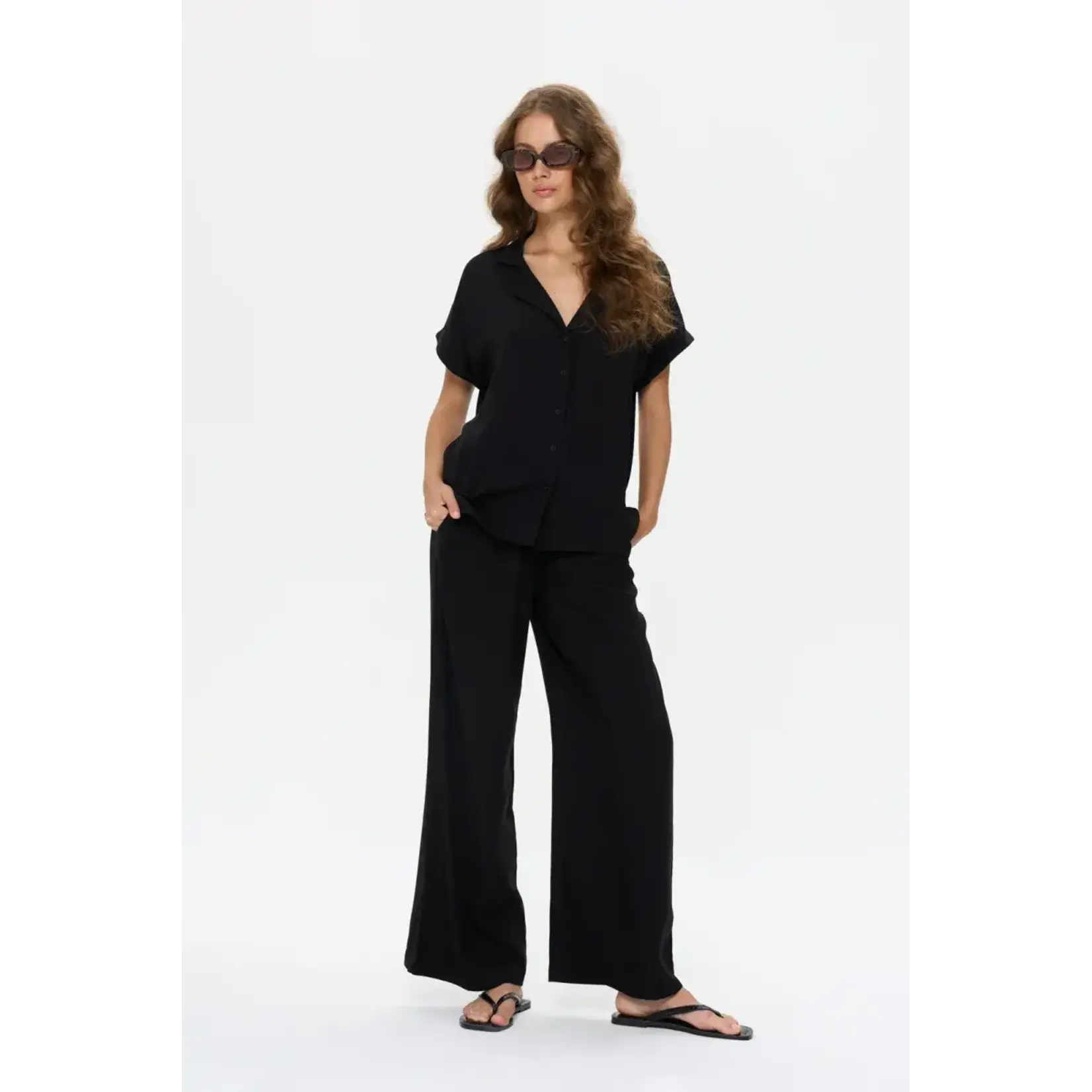 24Colours 24Colours blouse Romanie zwart
