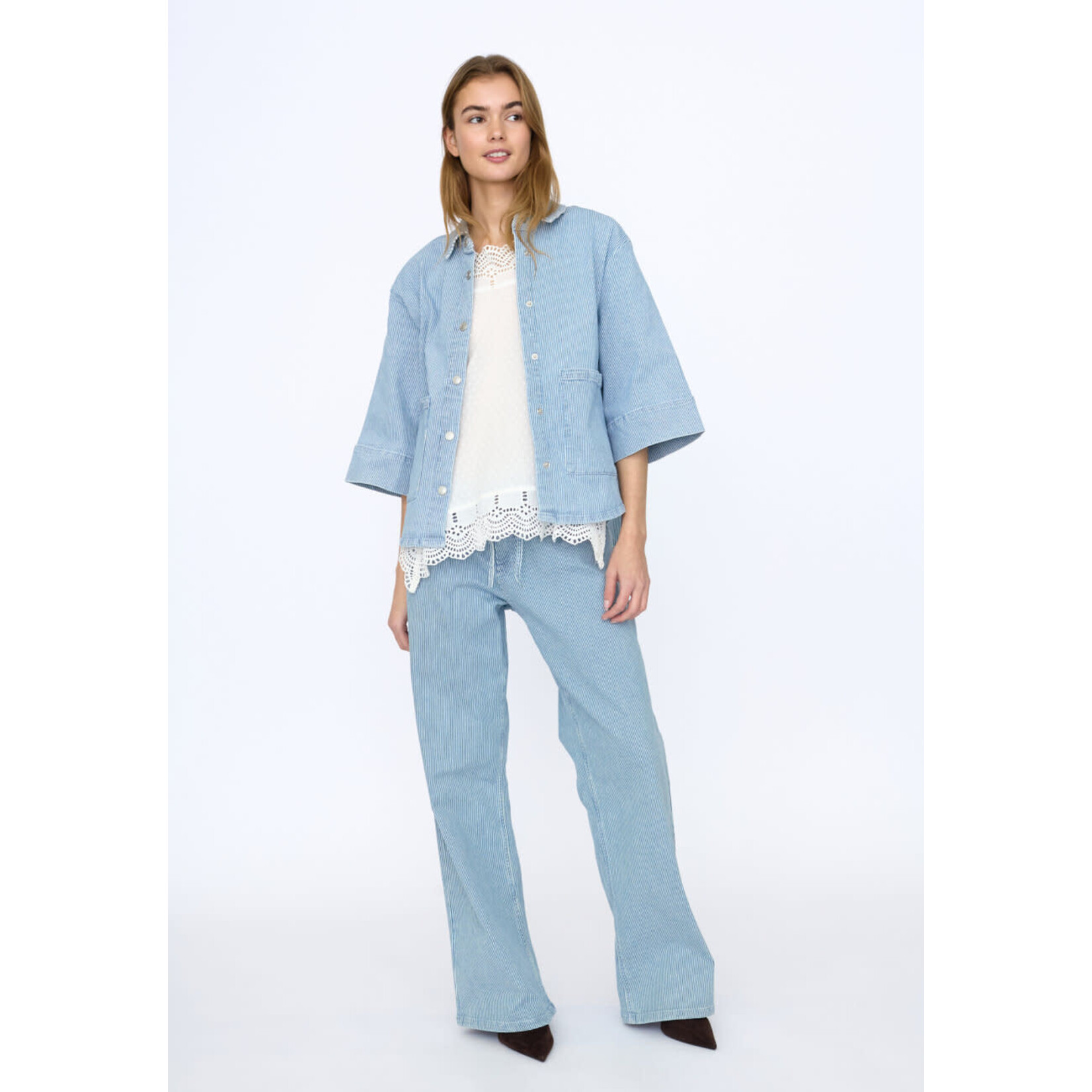 Sisters Point onea belt jeans streep