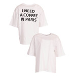 T-shirt Coffee in Paris wit
