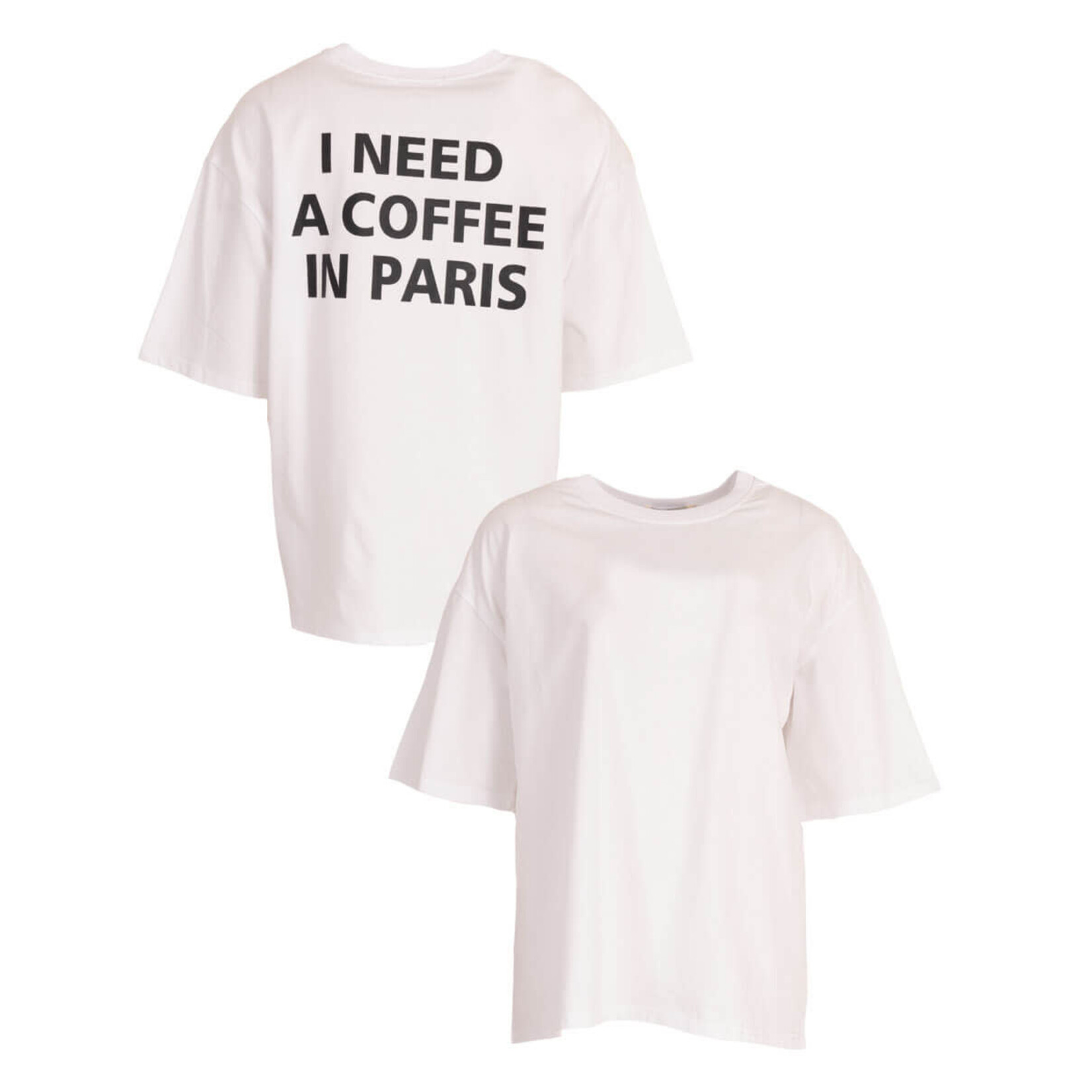 T-shirt Coffee in Paris wit