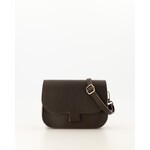 Leren tas Flora donker bruin