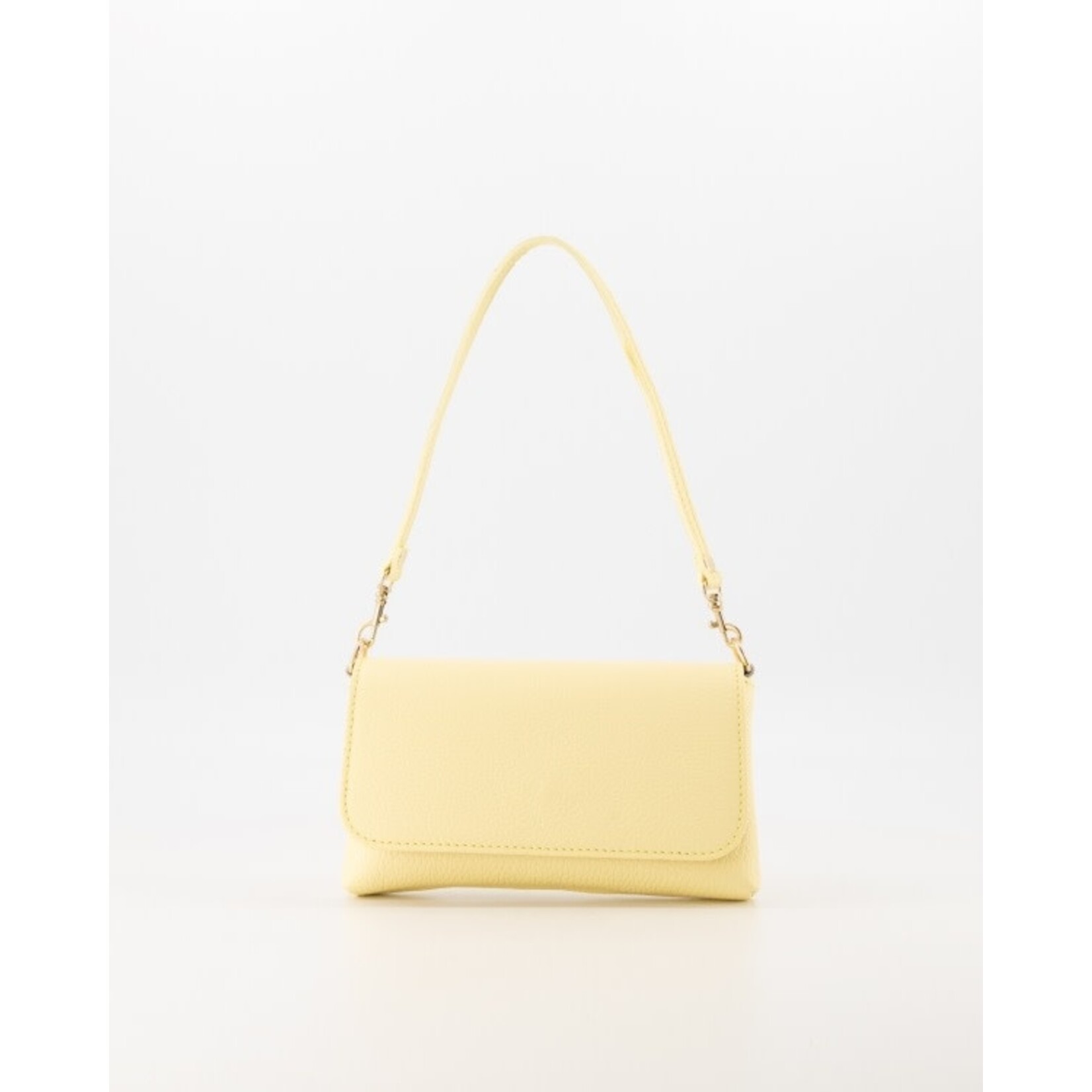 Leren tas Lara butter yellow
