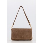 Suede tas Lara taupe