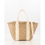 Raffia mini shopper ecru