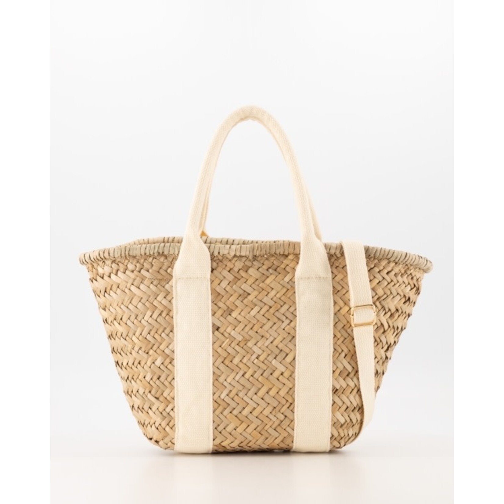 Raffia mini shopper ecru