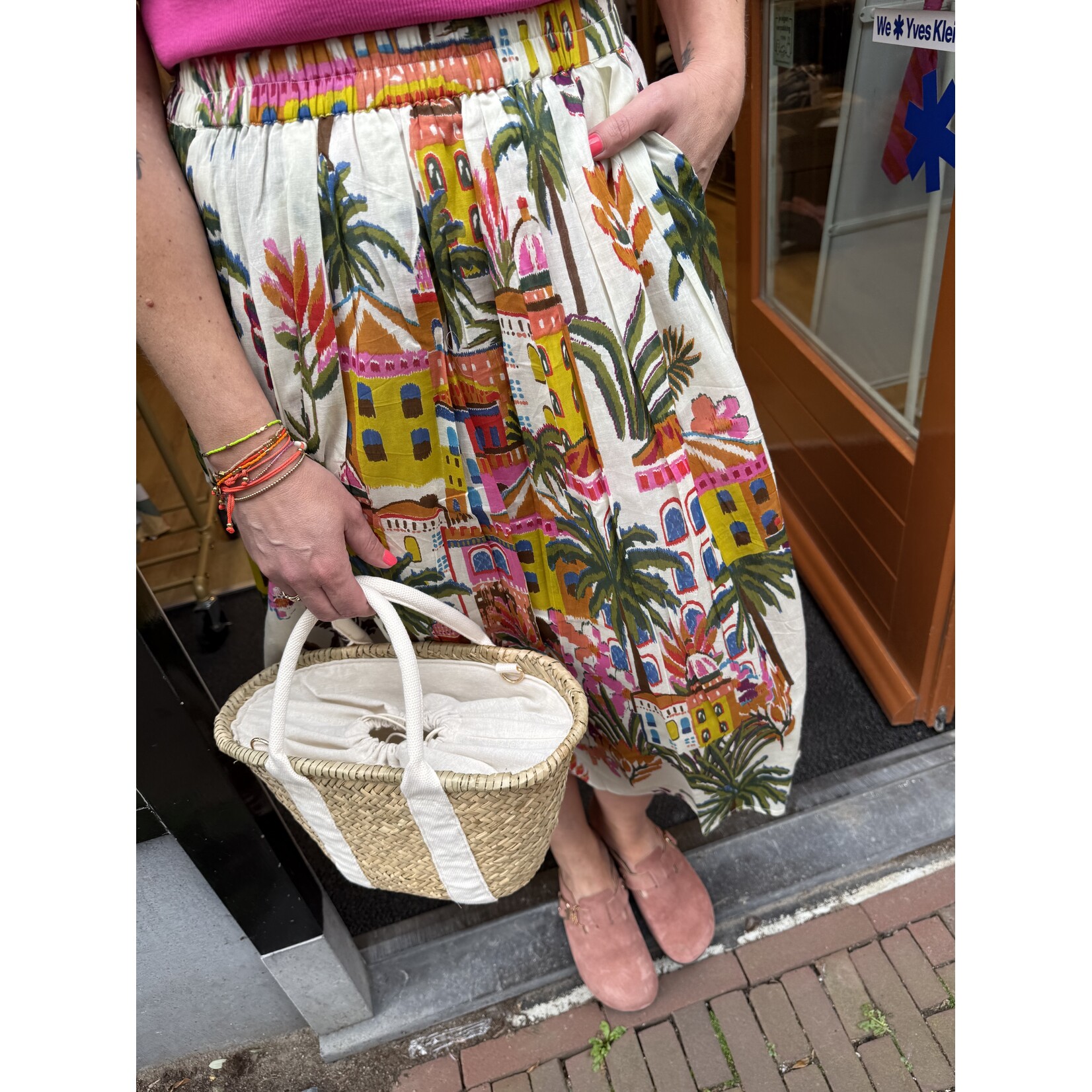 Lange rok Sanne print