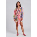 Jurk print Selma roze