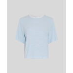 Moss Copenhagen MSCH Jana t-shirt streep licht blauw