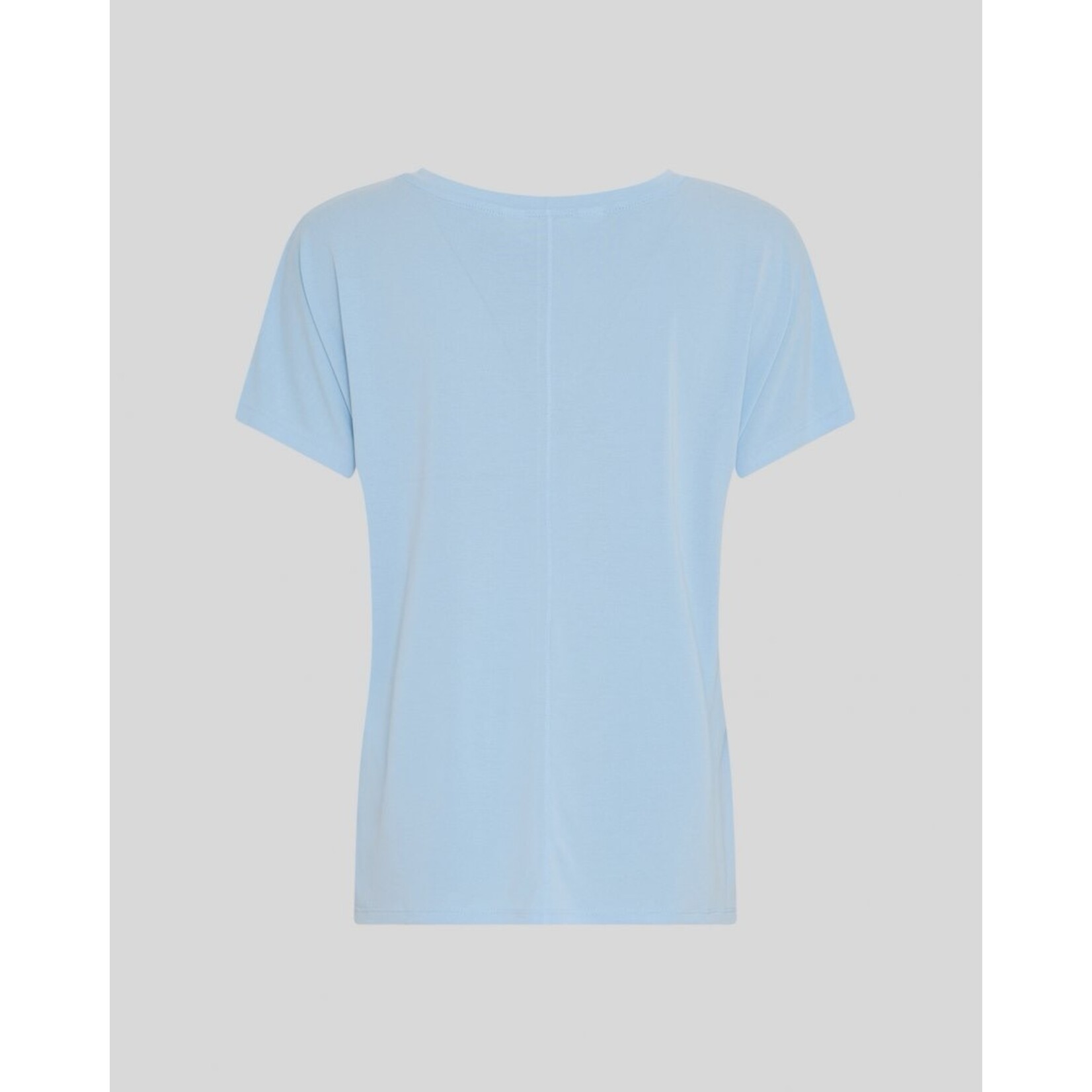 MSCH Moss Copenhagen  Fenya Modal V-neck Tee licht blauw