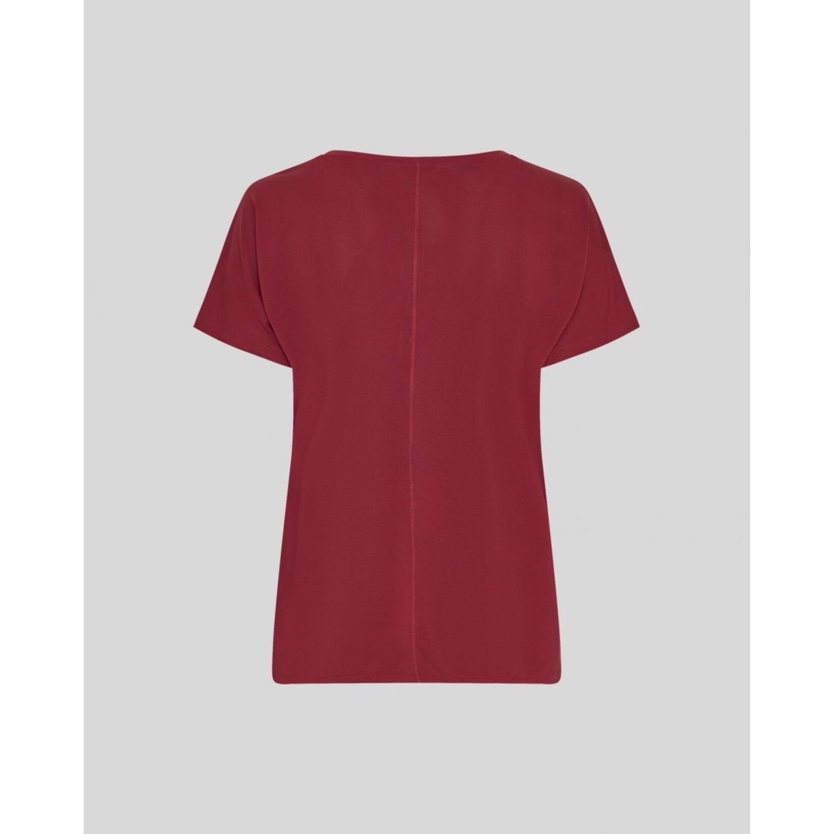 MSCH Moss Copenhagen  Fenya Modal V-neck Tee rood