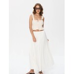 24Colours 24Colours maxi skirt Dani ecru