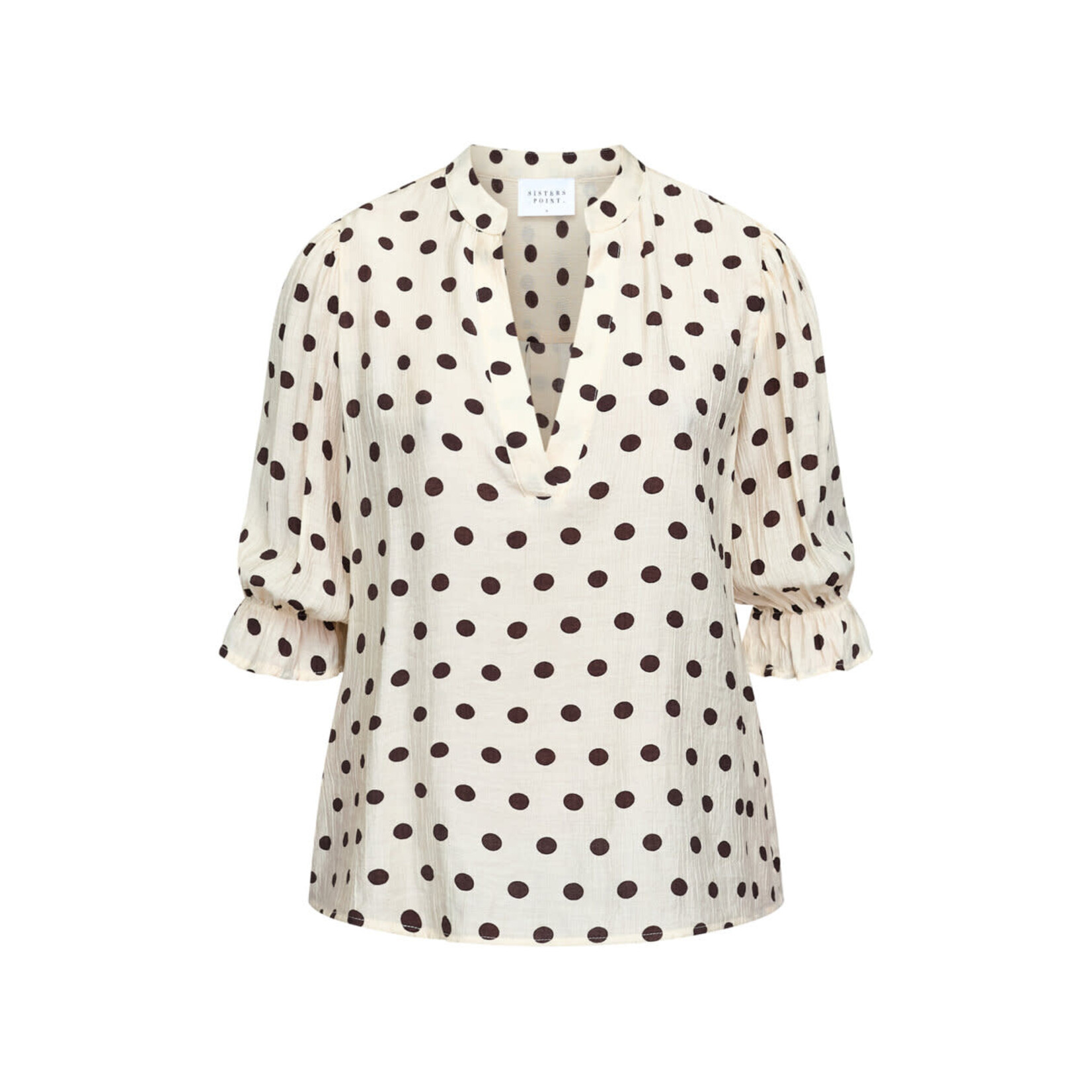 Sisters Point Venny blouse bruin dot