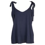 Top Jasmijn strik navy
