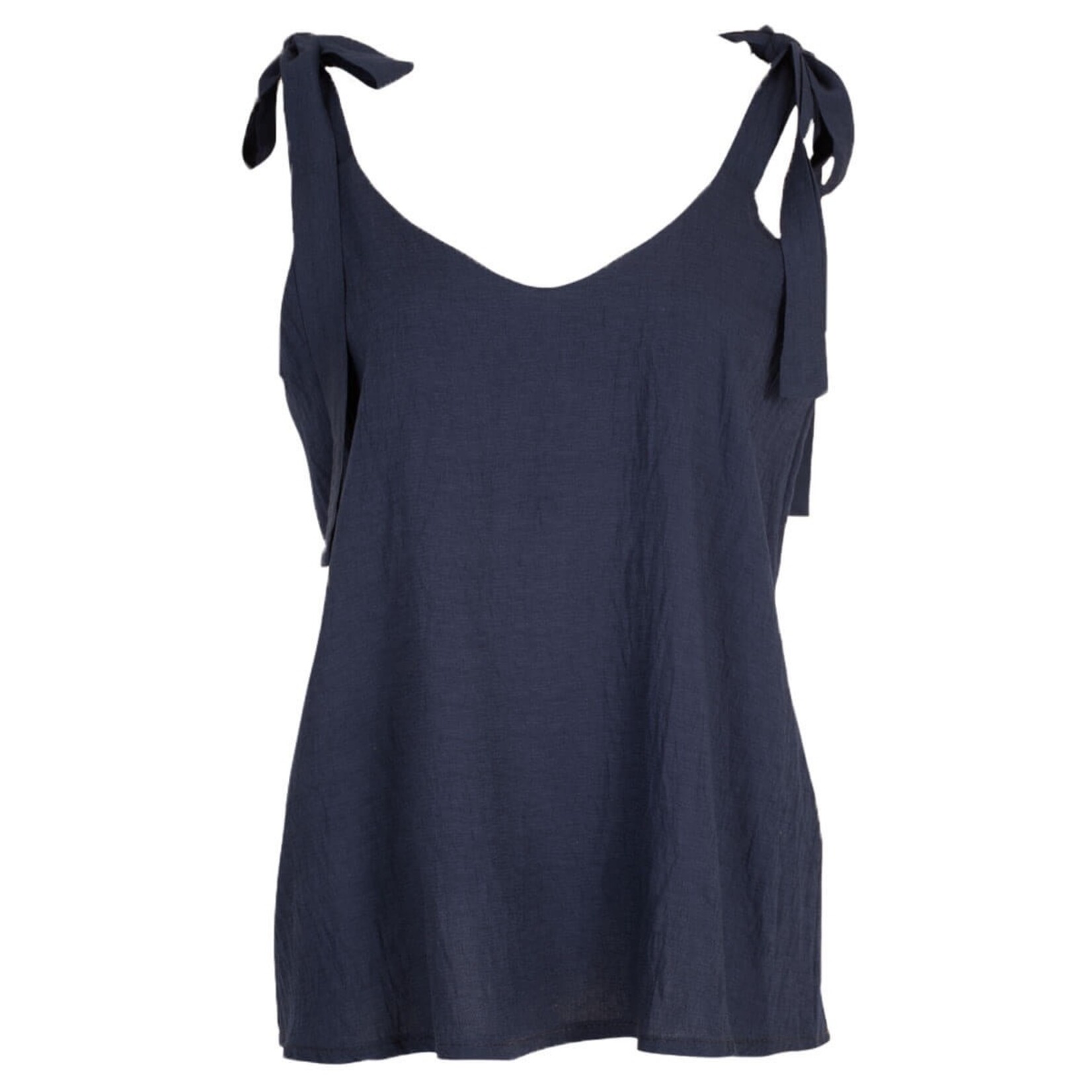 Top Jasmijn strik navy