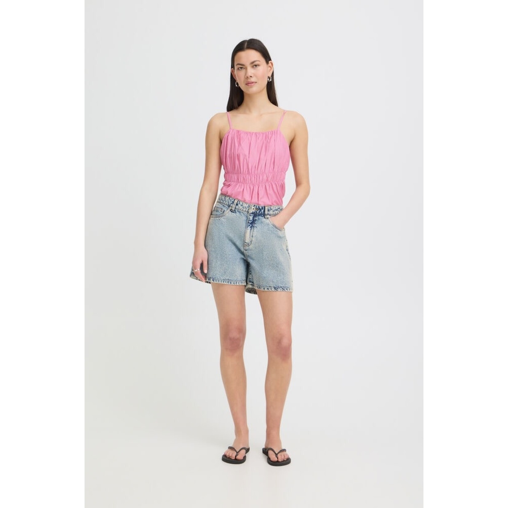 ICHI Ihaveny denim short light blue