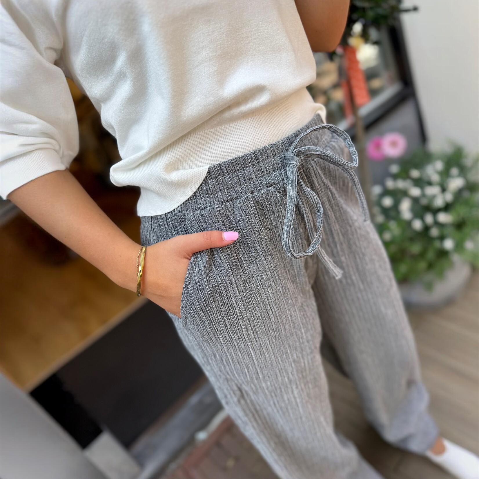 24Colours 24Colours broek Anya zwart