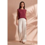 T-shirt Ashley studs bordeaux rood