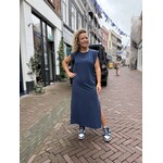 Lange jurk Ashley navy blauw