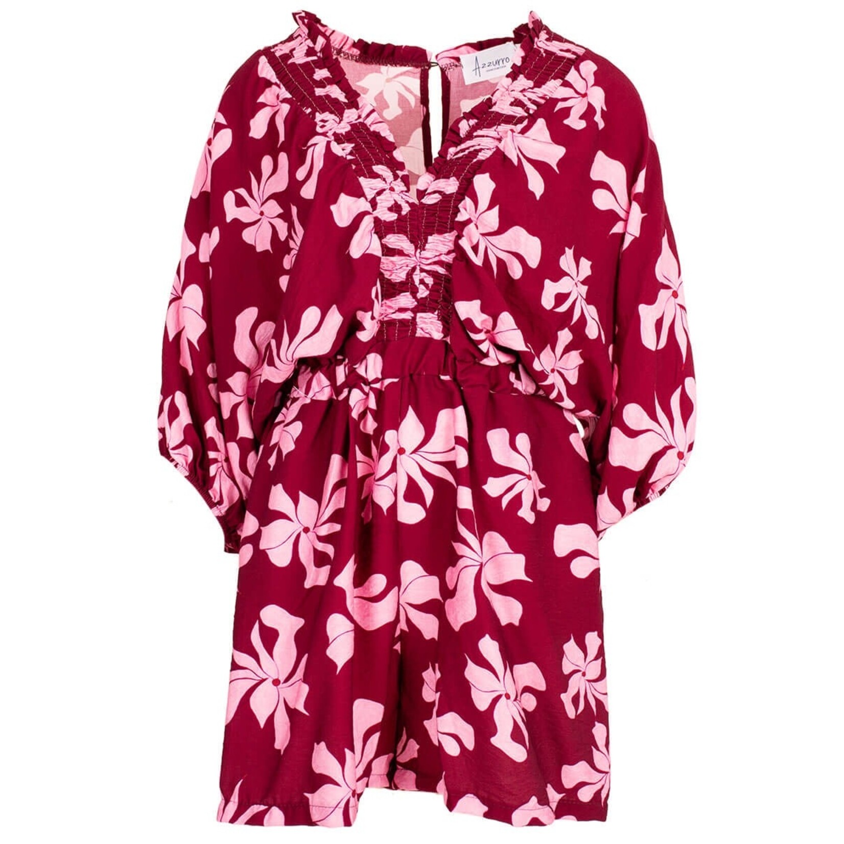 Jumpsuit flower bordeaux