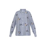 Sisters Point blouse Enola streep flower navy