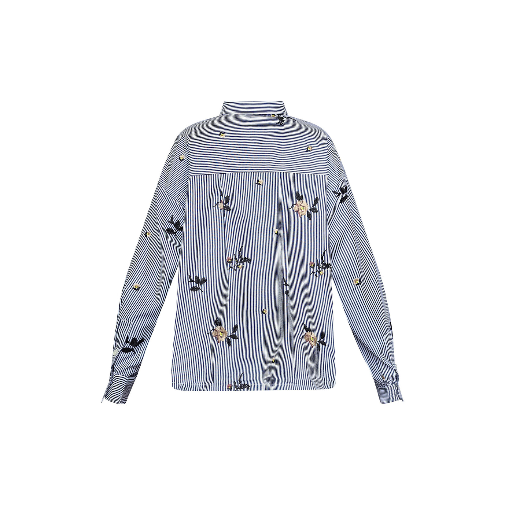 Sisters Point blouse Enola streep flower navy