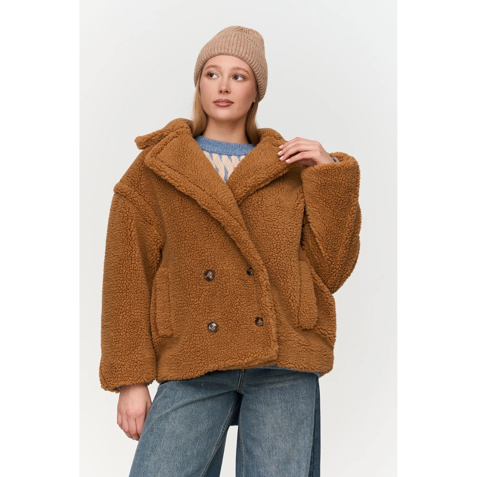 24Colours 24Colours teddy jas Maan camel