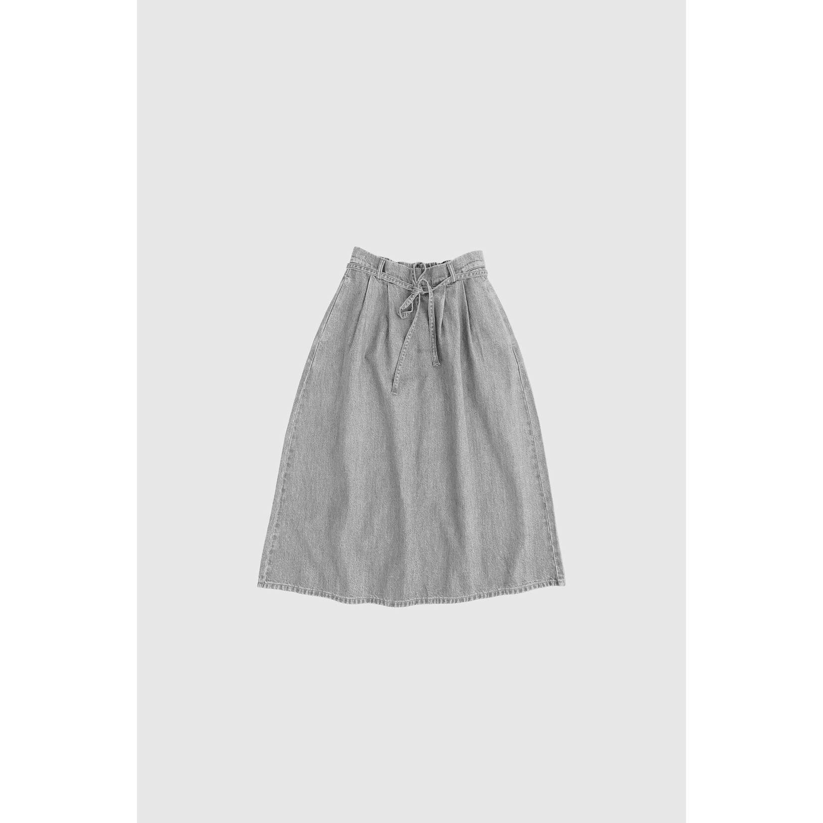 With Black Withblack Penelope denim maxi rok grijs