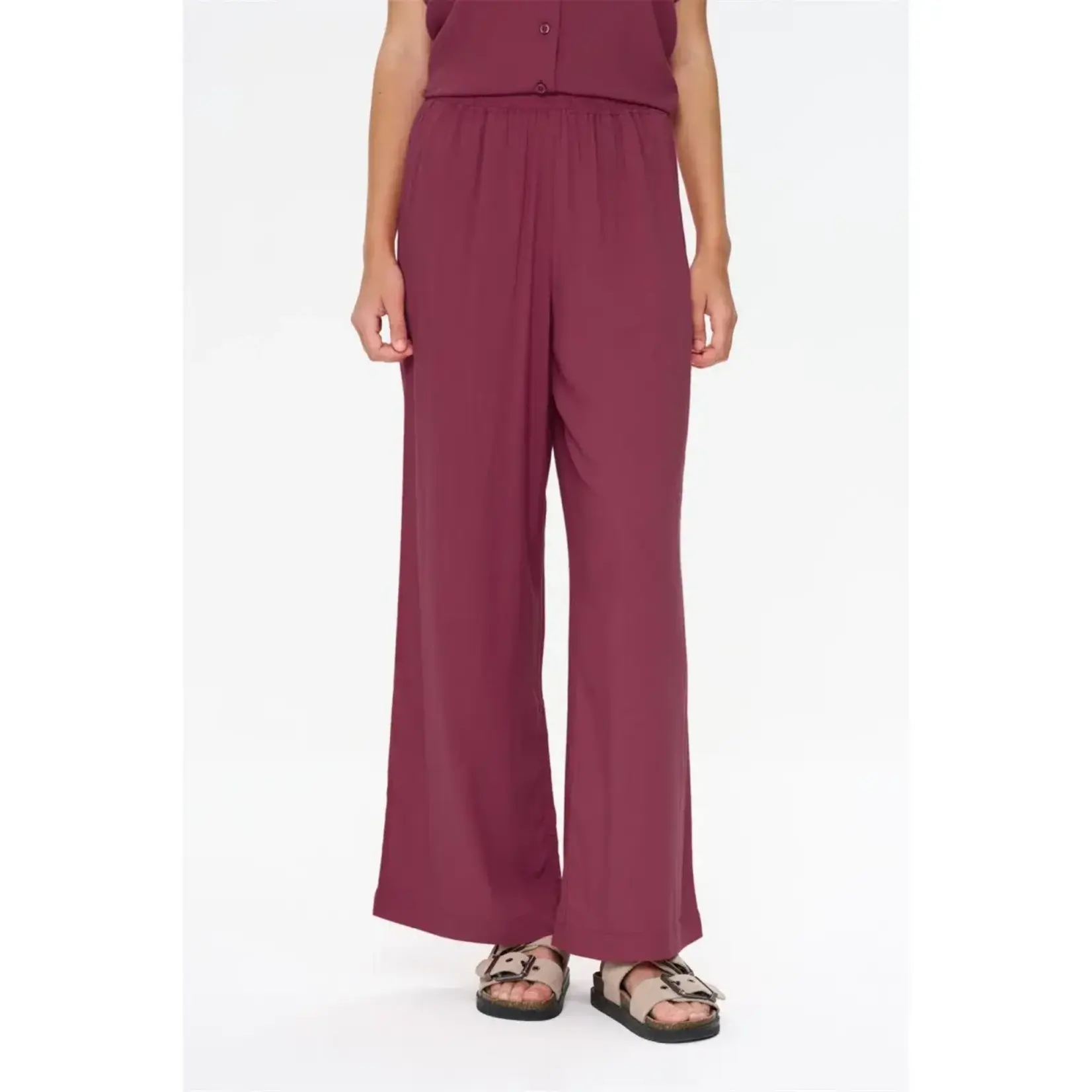 24Colours 24Colours zomerbroek Romanie bordeaux