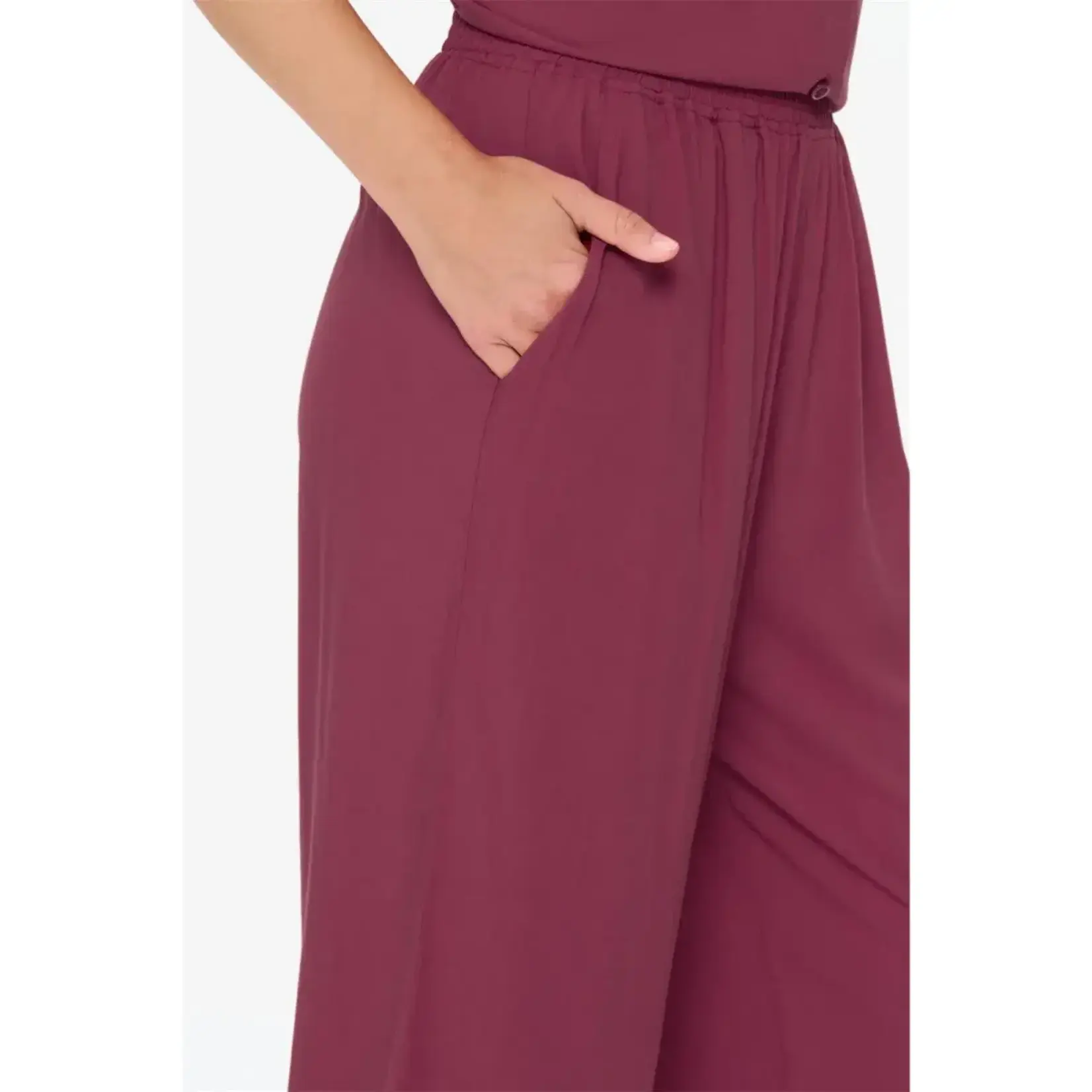 24Colours 24Colours zomerbroek Romanie bordeaux