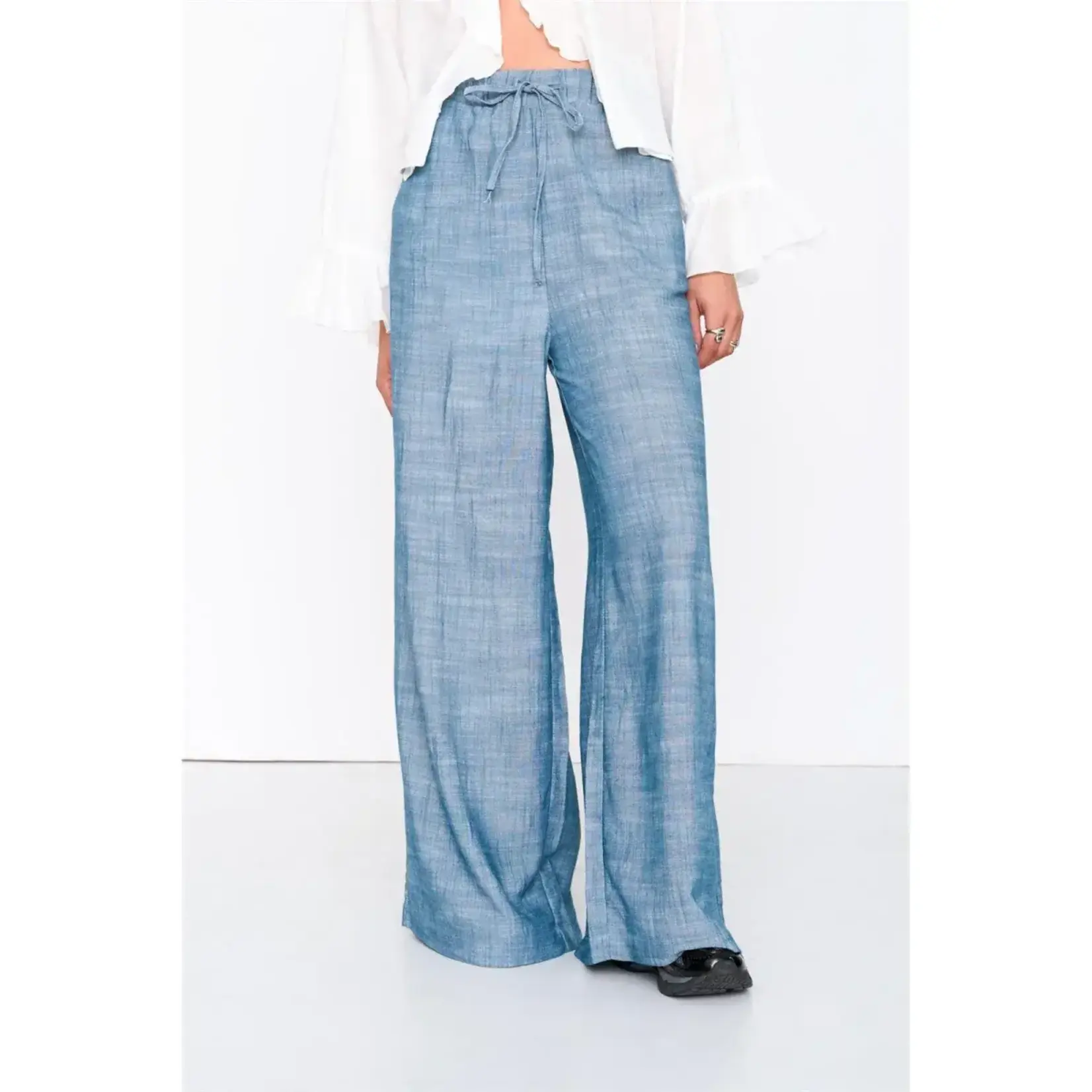 24Colours 24Colours wijde broek Veerle blauw