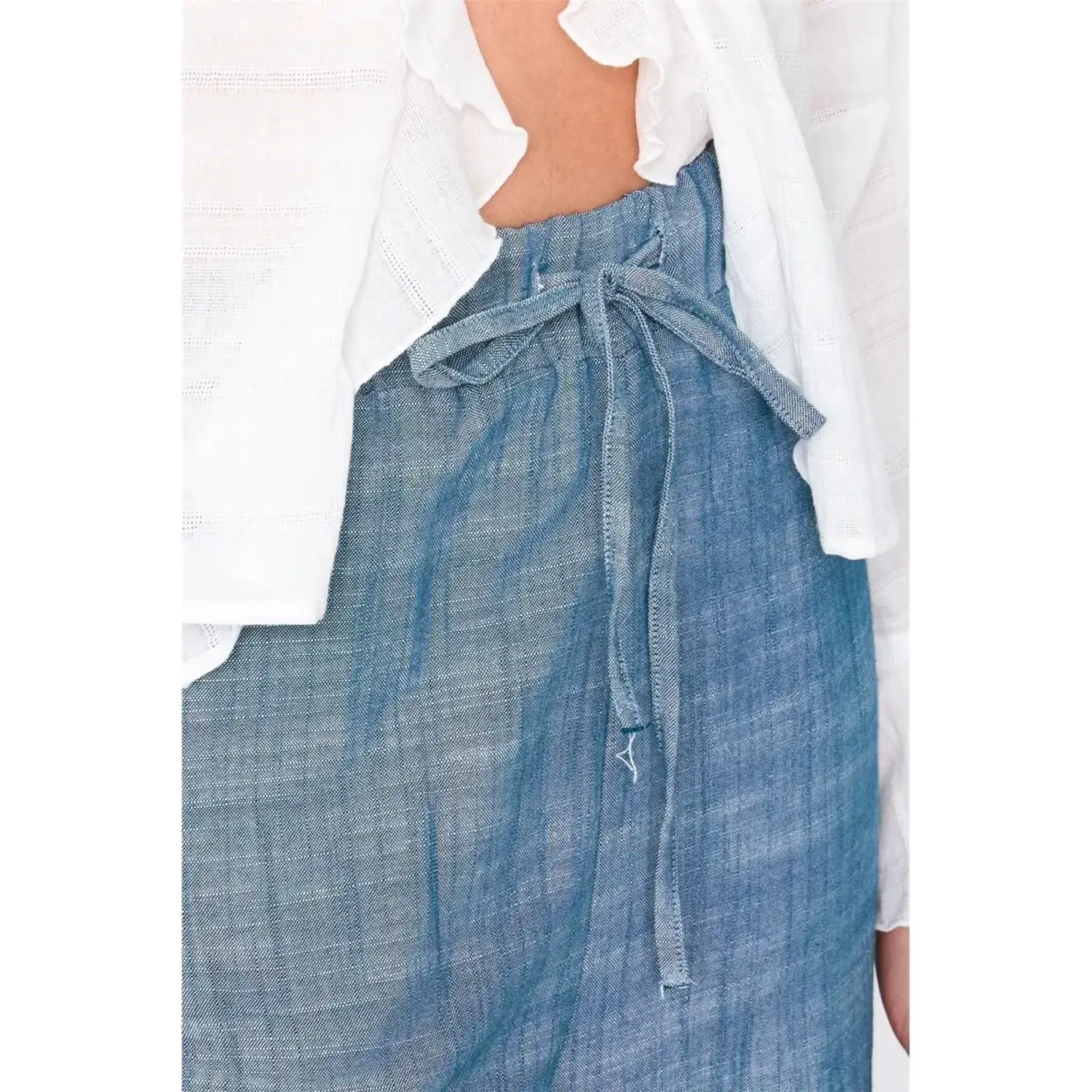 24Colours 24Colours wijde broek Veerle blauw