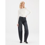 C.O.J. COJ Clara ballon barrel jeans zwart