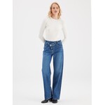 C.O.J. COJ Cora straight mid waist jeans blue