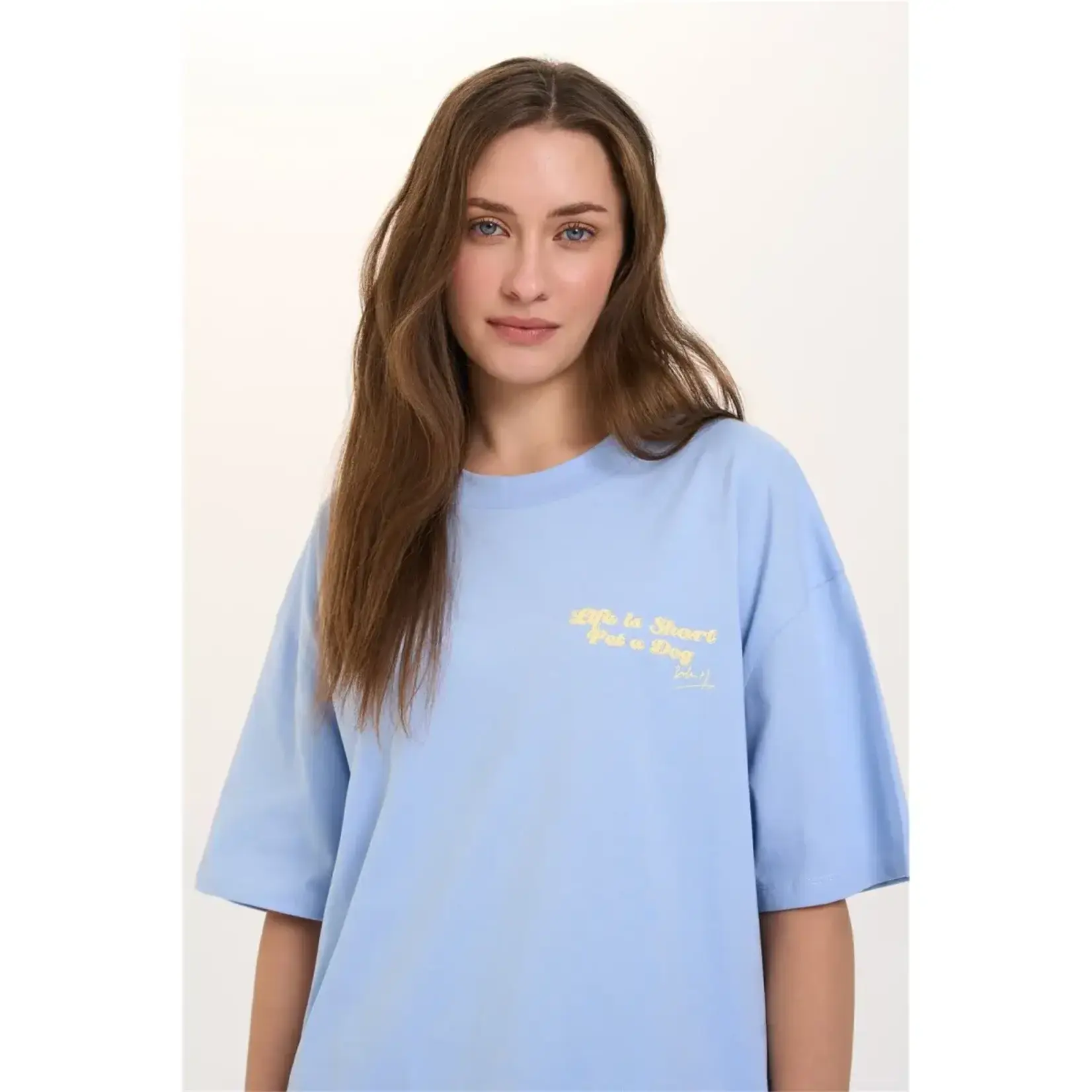 24Colours 24Colours T-shirt doggie blauw